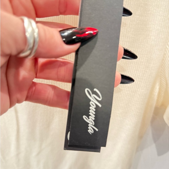 Young LA Cream Ribbed Women's Top - Picture 5 of 8